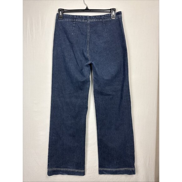 Coz Jeans Flare Leg Button Flap Closure 30x31 Women's 12 stretch dark wash Y2K - Picture 2 of 13